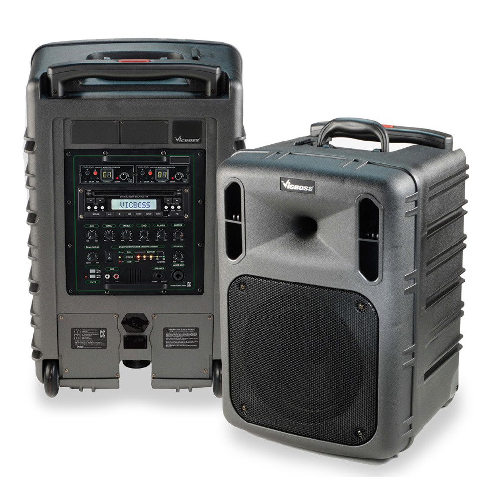 PWA-VN832 충전이동식앰프 블루투스 스피커 USB CD 2채널 무선마이크 1,225,000원