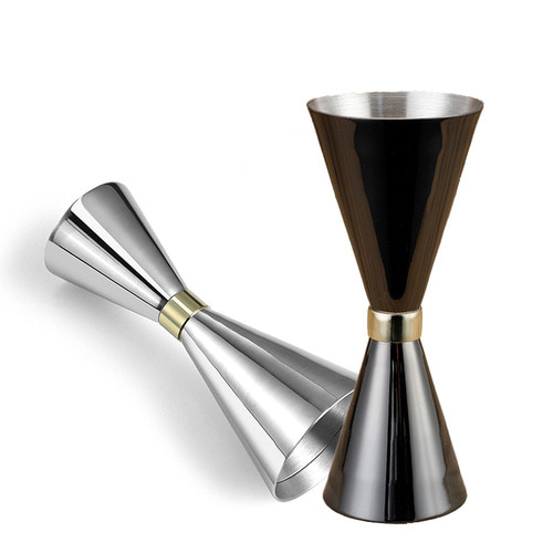 스테인리스 지거 하이볼 칵테일 골드링 지거 30ml/60ml, 실버, 1개 10,500원