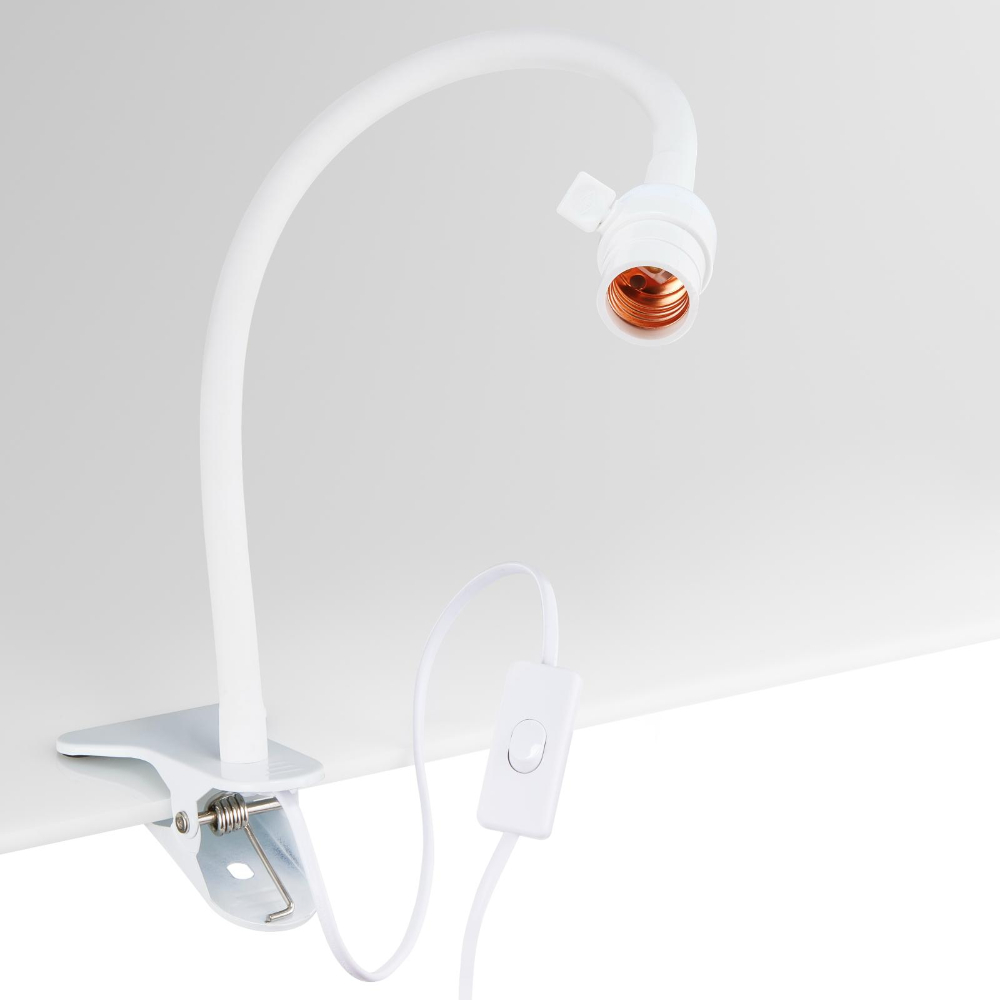 자바라 키소켓 집게 스탠드 집게형 식물등 전구 화이트 E26, 2.4M 24,000원