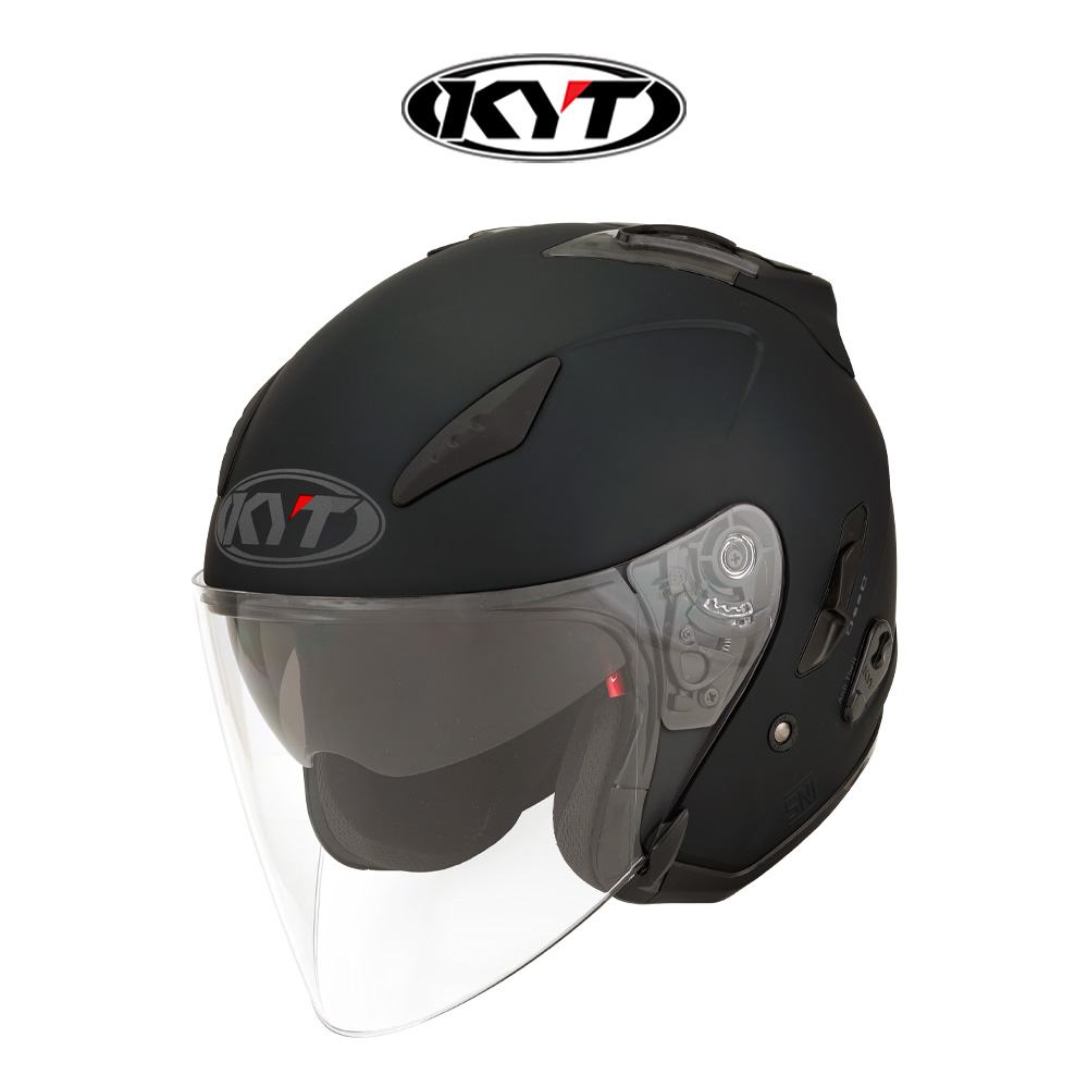 KYT 오픈페이스 헬멧 갤럭시 플랫 알 플레인 매트 블랙 무광 단색 입문 오토바이 KC 인증 92,000원