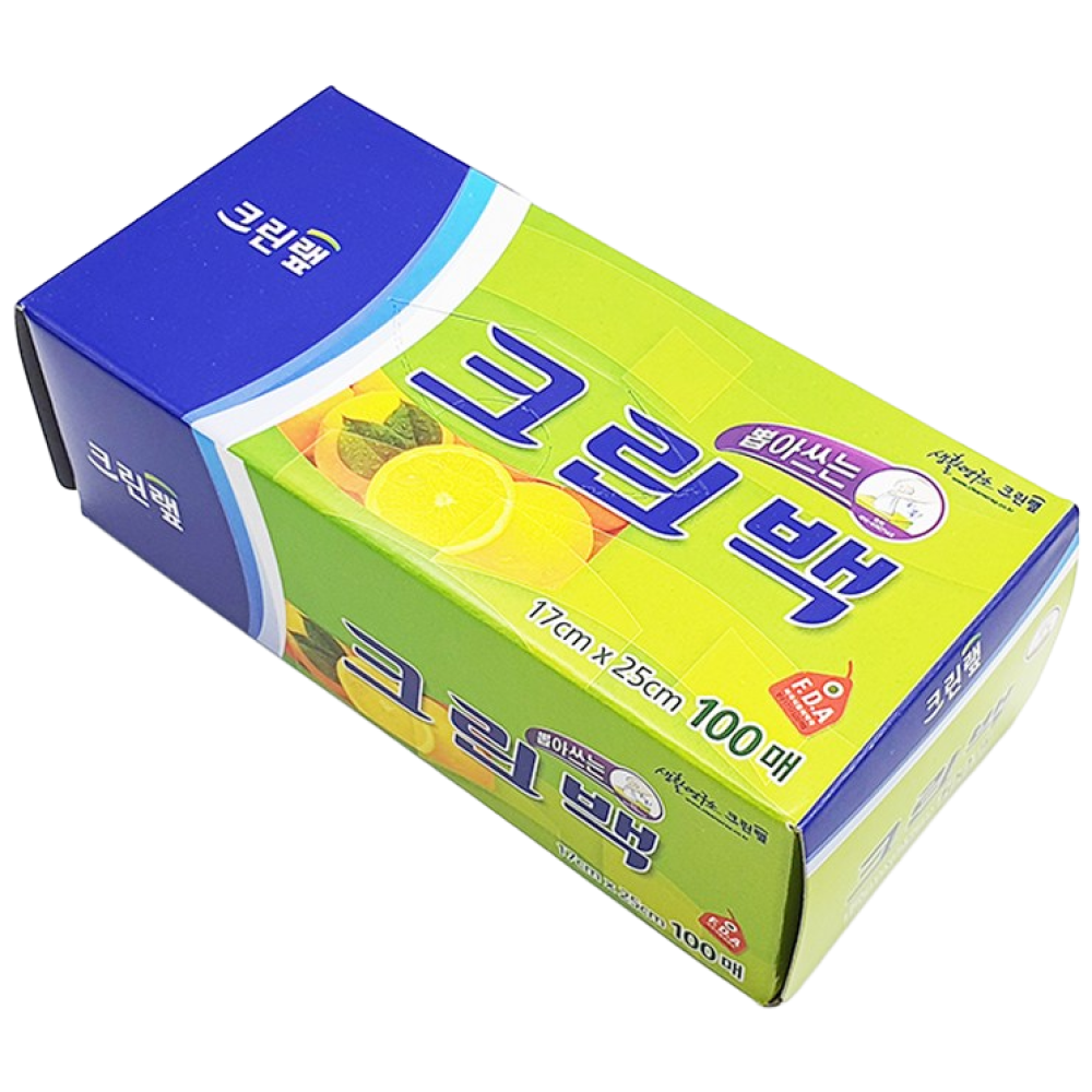 크린랲 크린랩 뽑아쓰는 크린백 17cm x 25cm 100매 위생비닐 일회용비닐, 1개 1,970원