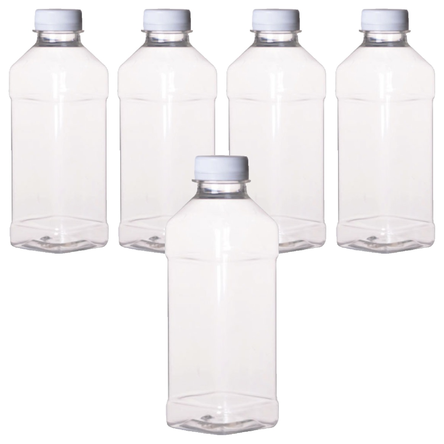 사각 쥬스 페트 화이트캡 용기, 5개, 500ml 6,250원