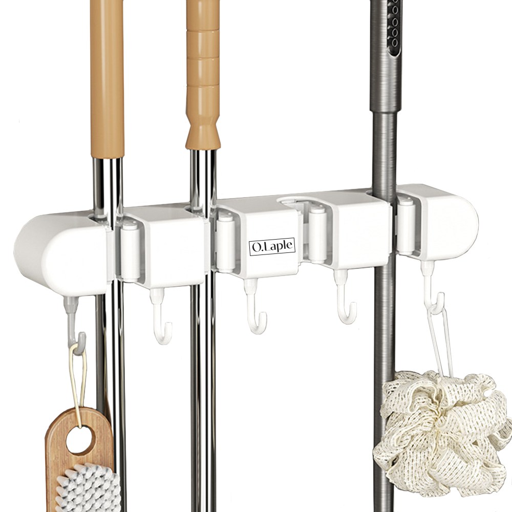 오라플 공간활용 깔끔 청소도구걸이, 현재가 9,500원