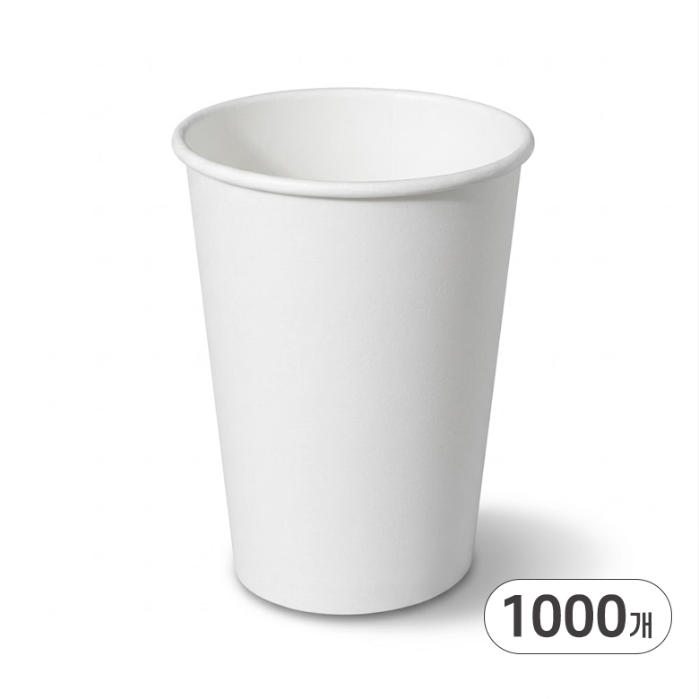 LG 종이컵 무지 390ml (13온스) 1000개 일회용 두꺼운 테이크아웃 커피 컵 38,000원