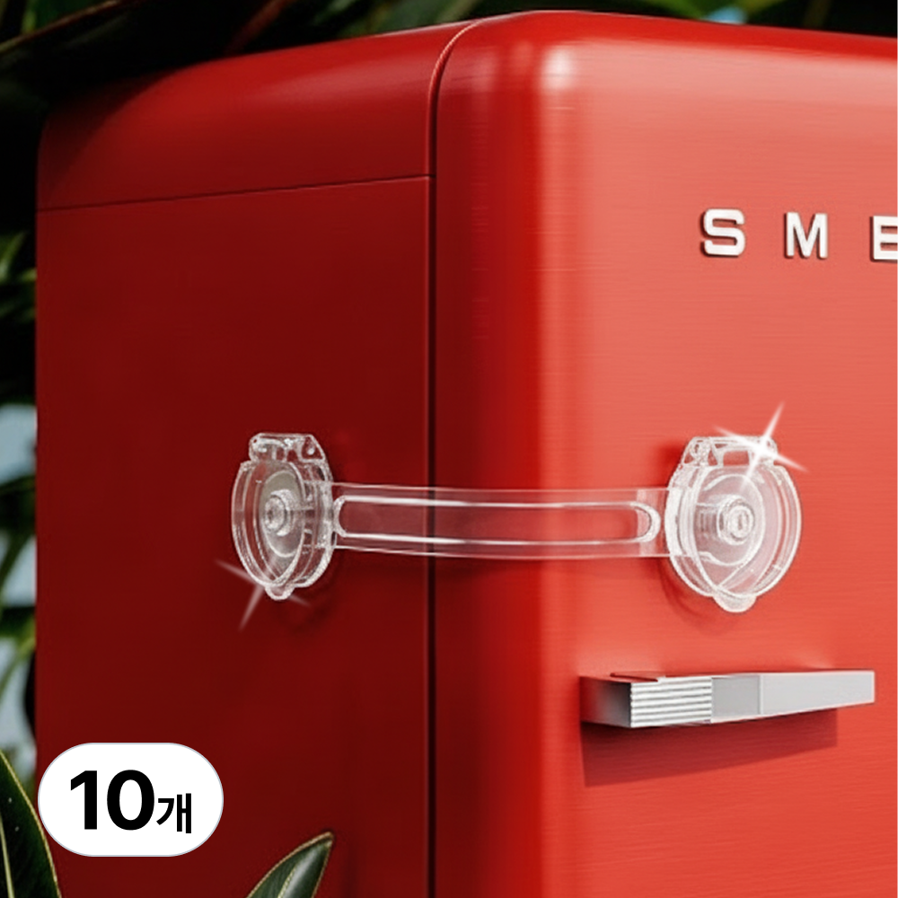 레츠굿 투명 깔끔 아기 서랍잠금장치, 단일색상, 10개 15,400원