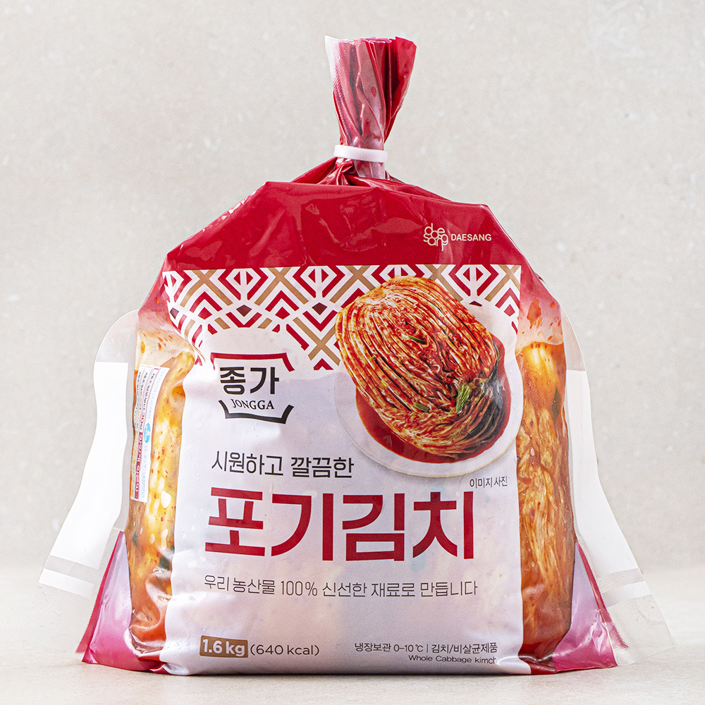 [로켓프레시] 종가 포기김치, 1.6kg, 1개 18,500원