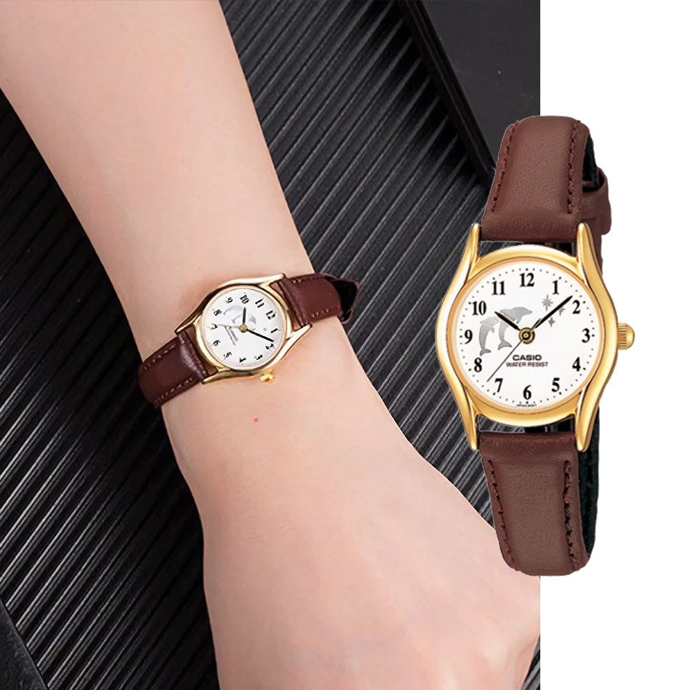 백화점AS가능 카시오 빈티지 클래식 가죽시계 돌고래 LTP-1094Q-7B9RDF 학생 수능 시계 지코스모제품 41,600원