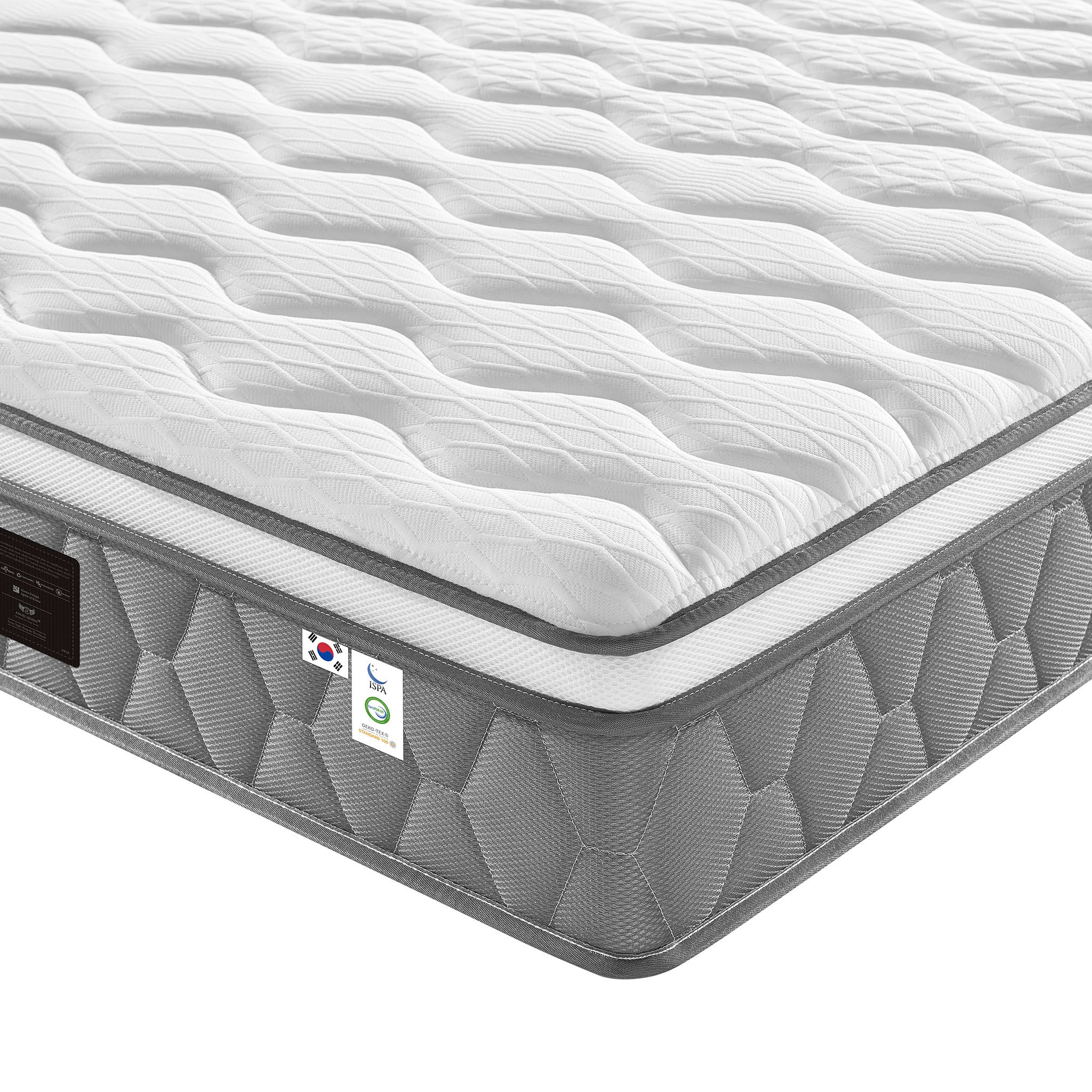 ANGEL QUEEN 프리미엄 무음 포켓 독립스프링 롤팩 매트리스 침대 바닥 간편설치, 25cm, 중간 단단함 317,800원