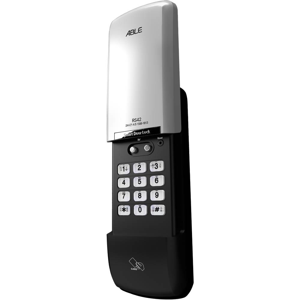 에버넷 디지털 도어락 보조키 비밀번호 카드키 슬라이드 커버타입 도어락 자가설치 RS42 40,600원