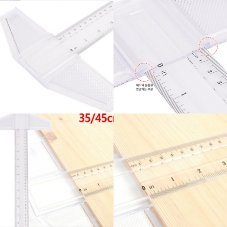 제도용 T자 각도자 90도자 스틸자 학습준비물 알루미늄자, 1개, 35cm 5,710원