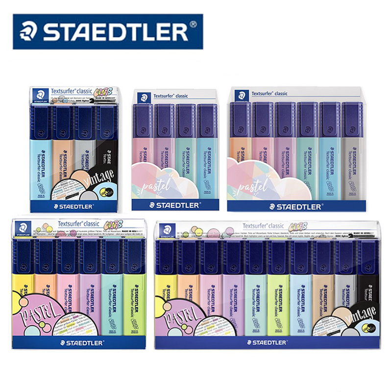 스테들러 텍스트서퍼 파스텔 364CWP4 형광펜 4색세트 필기구/문구/컬러펜/펜 4,600원