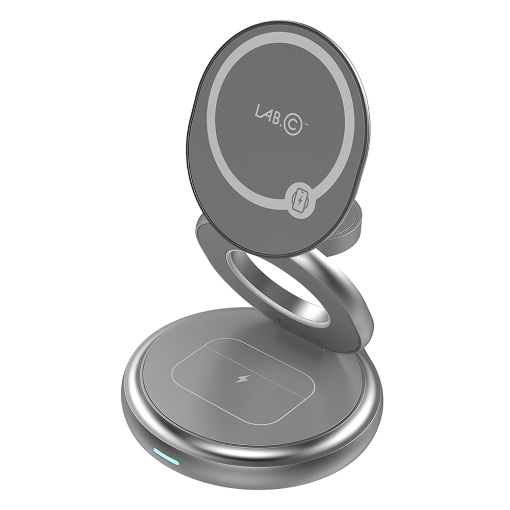 랩씨 3in1 Qi2 15W 풀더블 맥세이프 고속 무선 충전기 애플워치용, 1개, 다크그레이(LABC-246QI2DG) 34,800원