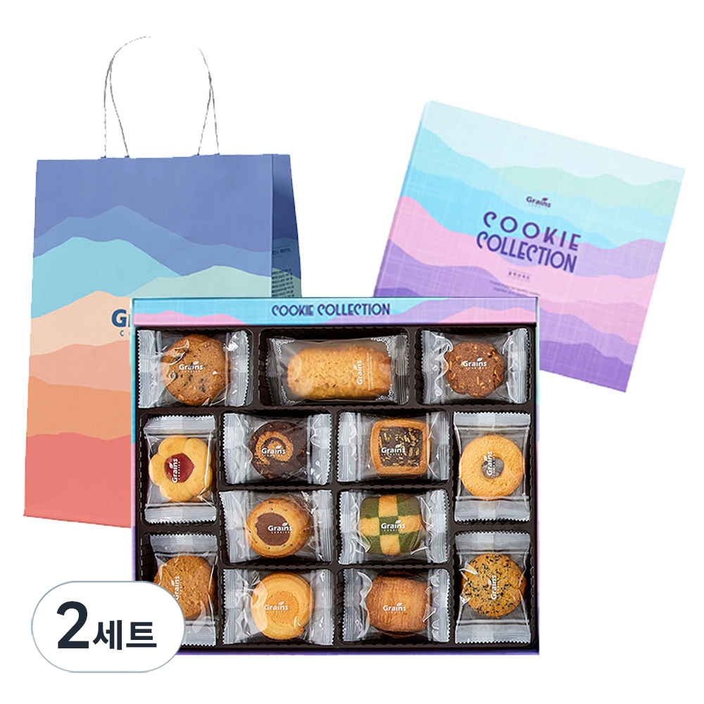그래인스쿠키 콜렉션 쿠키 50p + 쇼핑백 세트 74,000원