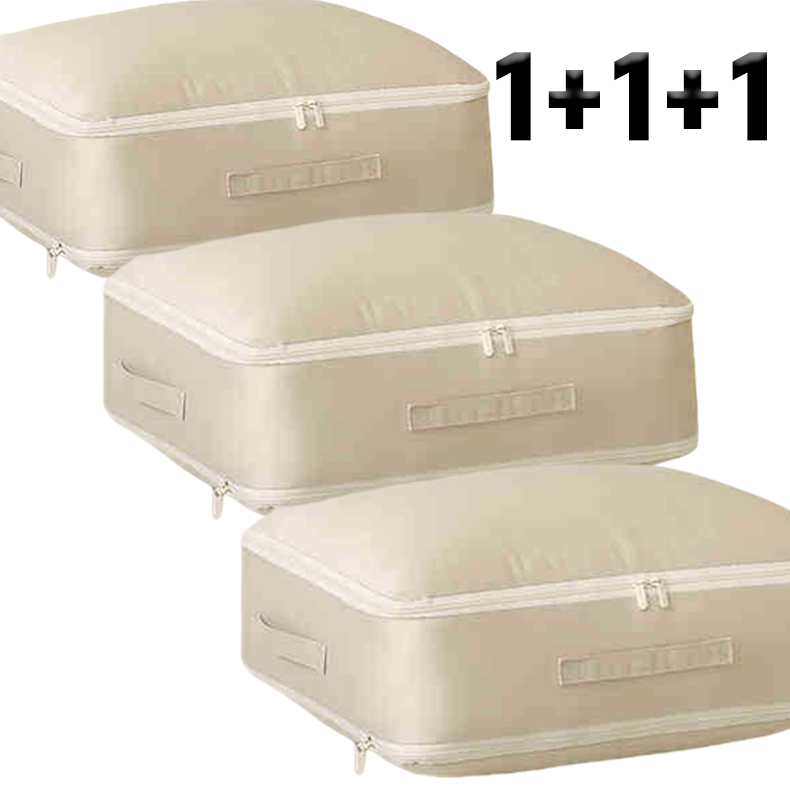 1+1+1 이불 압축팩 정리 수납 파우치 대용량 부피압축 패딩 실크 이불 정리함 프리미엄 파우치 3개세트, 1개, 3개입 20,800원