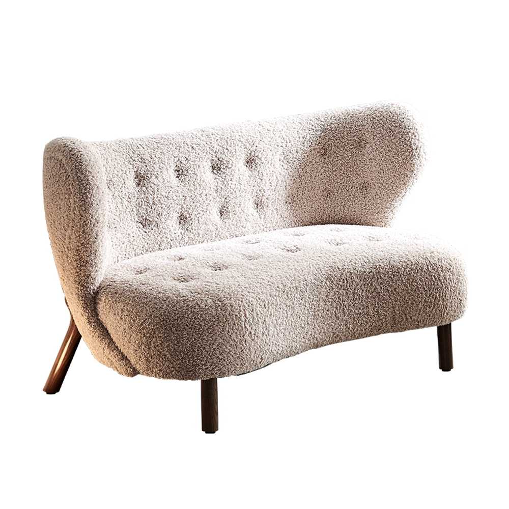 패브릭 양털 소파 라운지체어 거실 조약돌소파 라운드 3인용, 3인용 964,400원