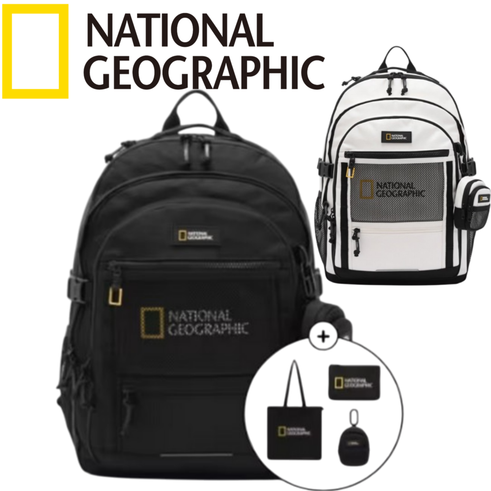 [백화점발송] 내셔널지오그래픽 백팩 가방 28리터 파우치 보조가방 포함 운동 헬스 여행 185,000원
