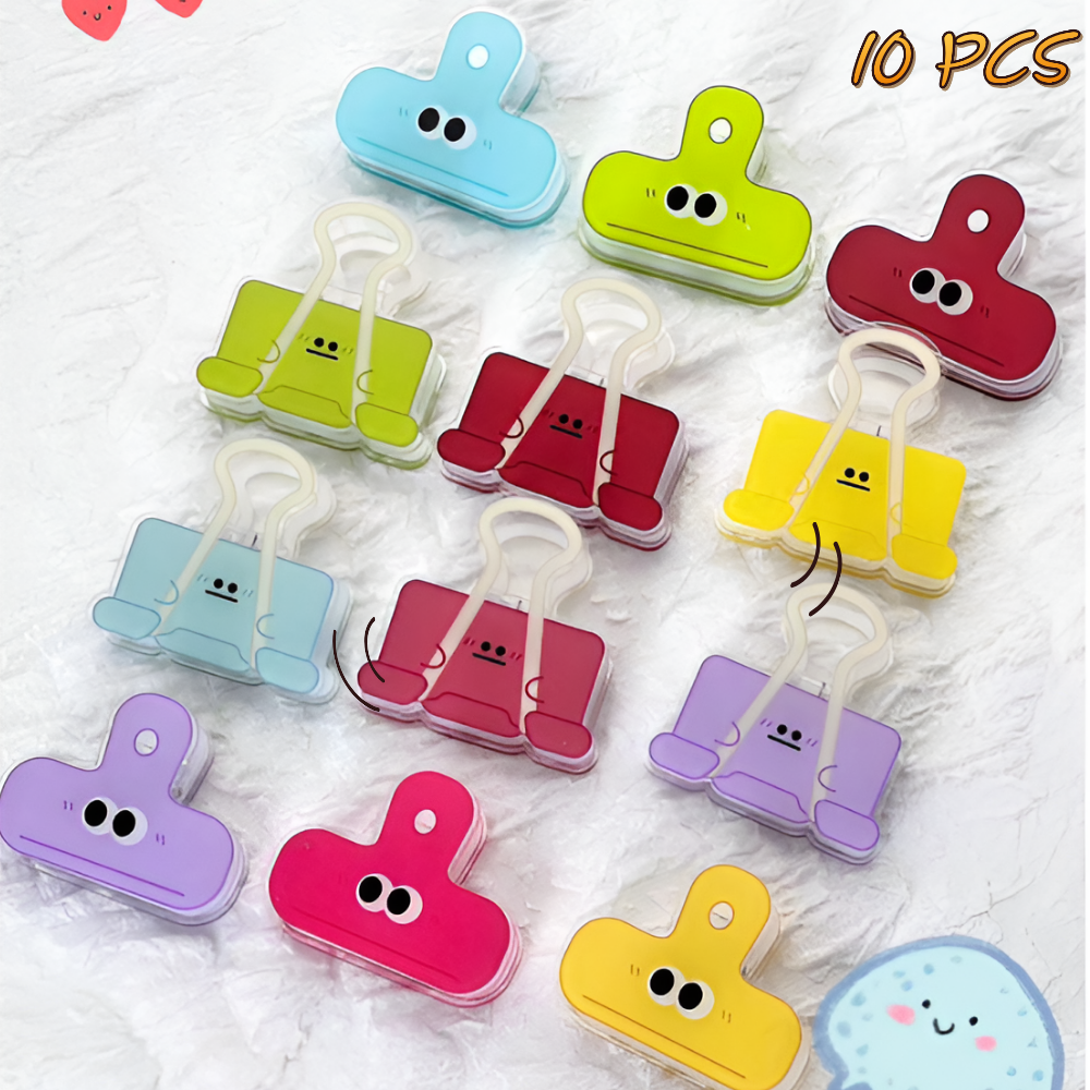 유하리온 캐릭터 집게 아크릴 더블 클립 10 PCS, 1세트 11,200원