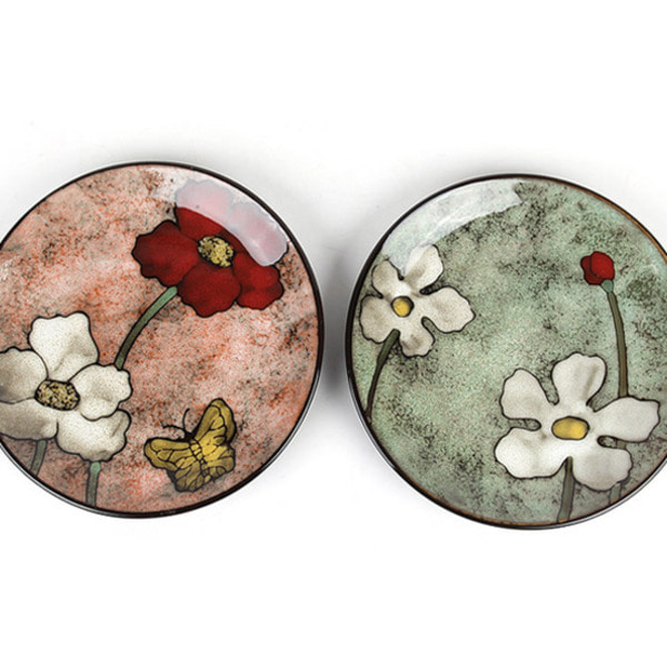 (무료배송) 소담  접시(중) 2P  예쁜 핸드페인팅 그릇 덴비 22,000원