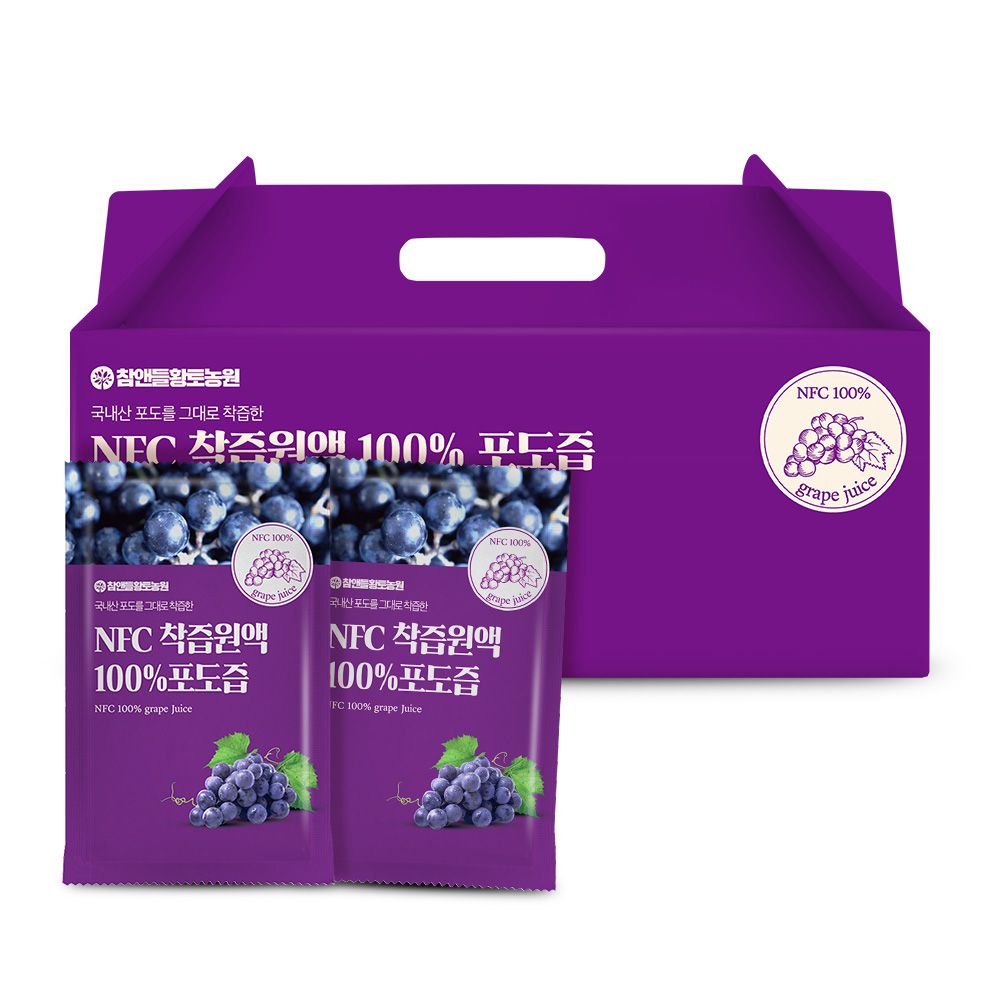참앤들황토농원 NFC 착즙원액 100% 포도즙 22,900원