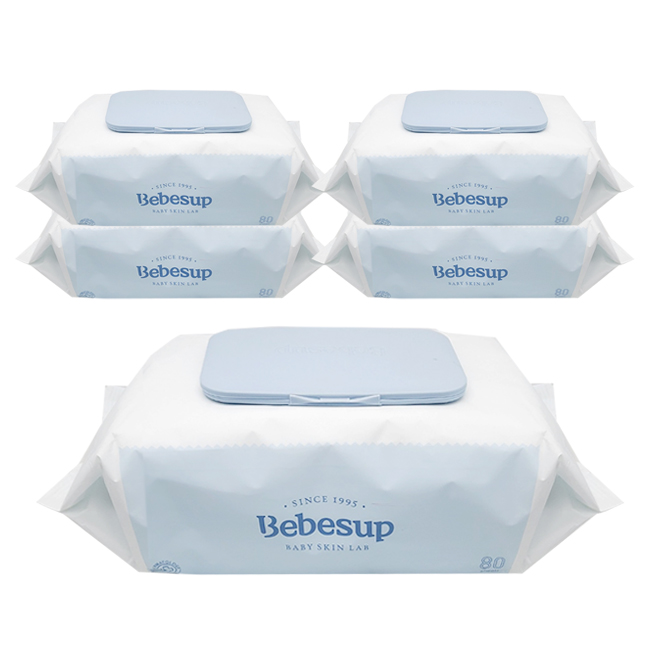 베베숲 모이스처 유아용 물티슈 80매 캡형, 65g, 80개입, 5개 10,200원