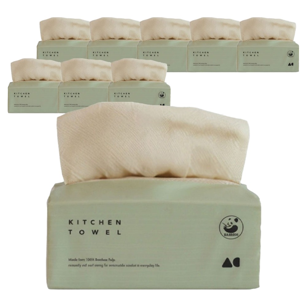 올챌린지 뽑아쓰는 대나무 3겹 키친타월 그린 8,800원