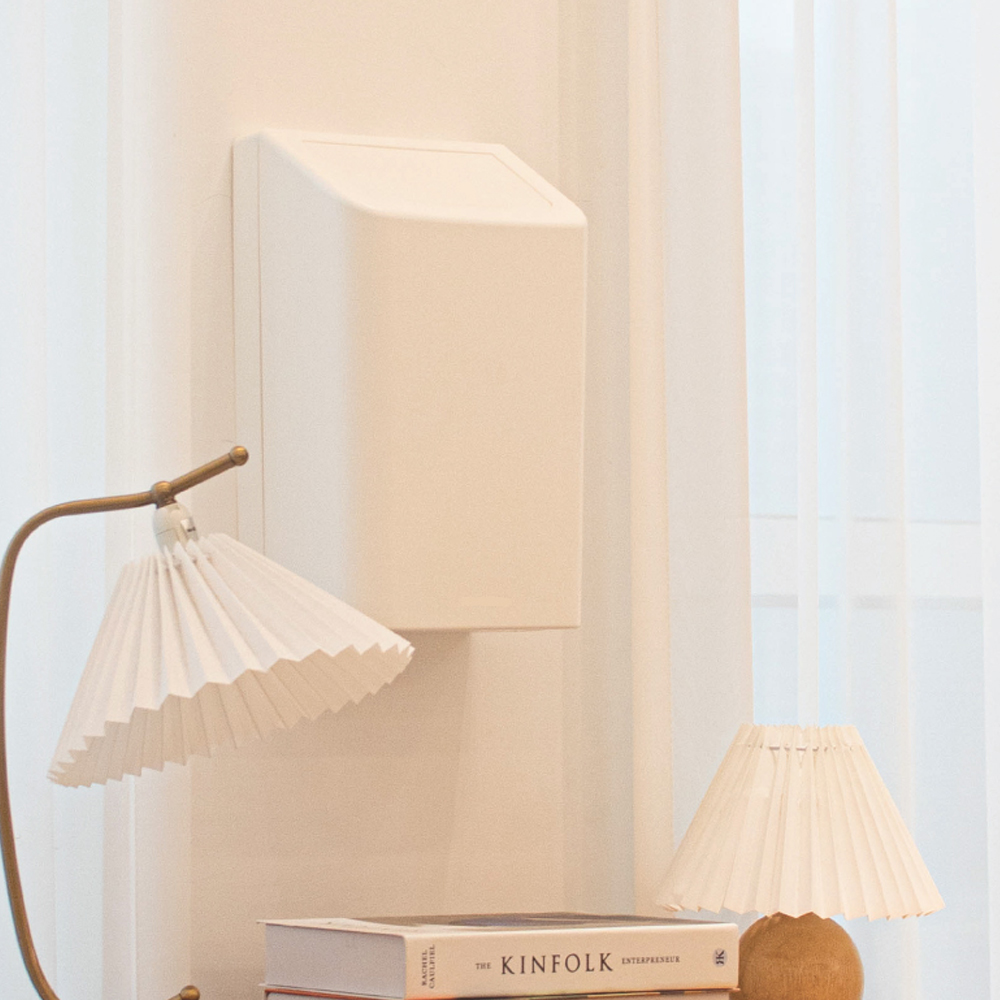 센스큐 에어 리치 벽걸이 휴지통 6L, 화이트 28,800원