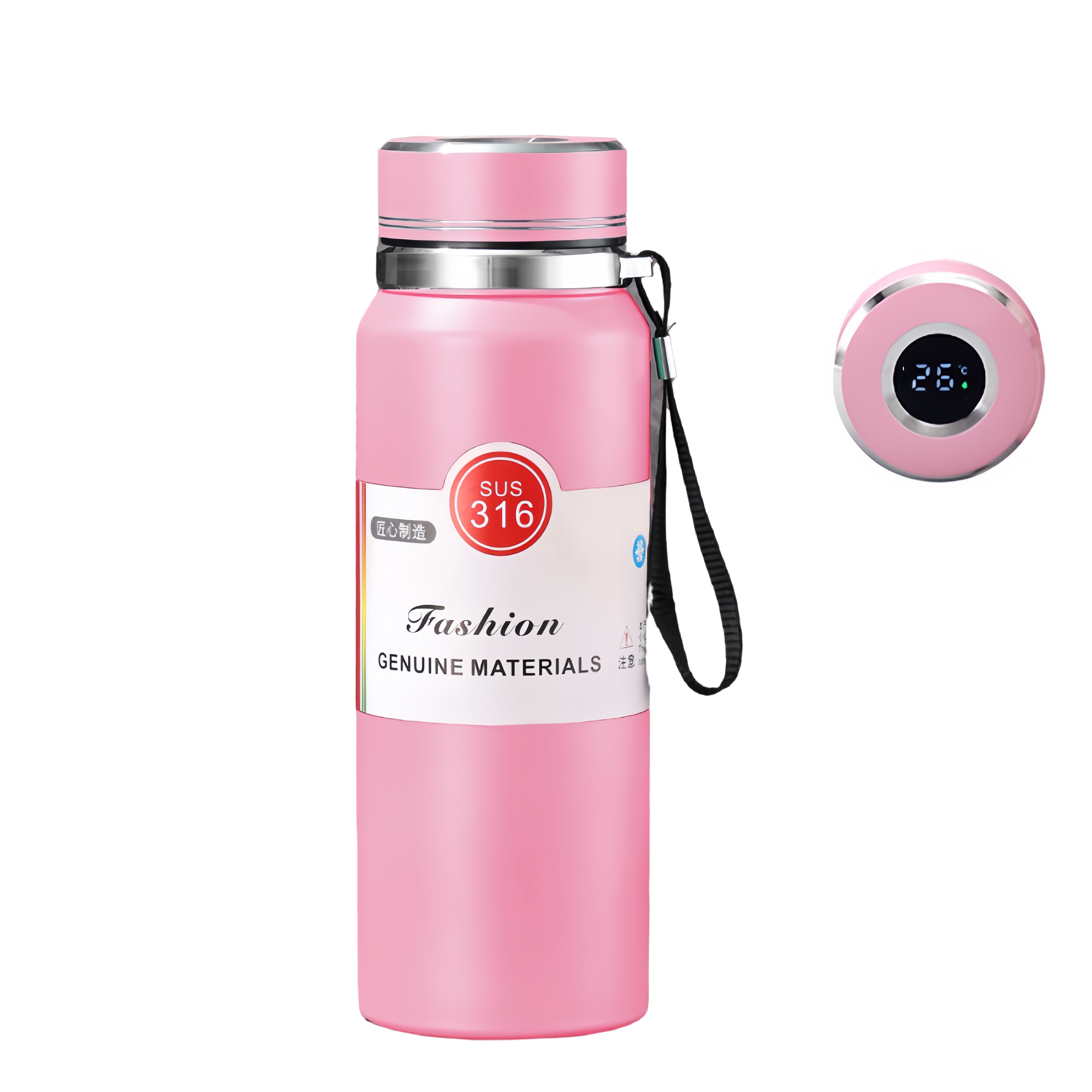 온도표시 316급 진공 스테인리스 텀블러 휴대용 원터치 스텐 보냉 병 보온병 커피 보온 텀블러 1L 12,800원