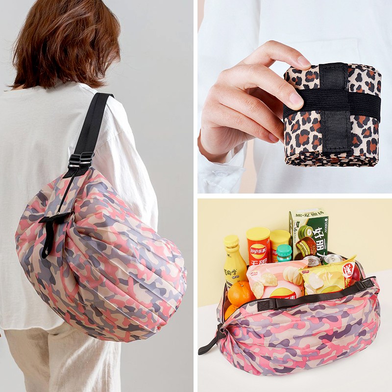 접이식 장바구니 휴대용 시장가방 숄더백 에코백 답례품 보조가방 폴딩백 쇼핑백 여행용 마트 시장바구니 아코디언, 자주색, 1개 5,490원