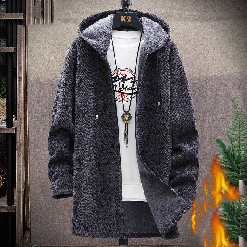 남성 겨울 롱 코트 캐주얼 양털 후리스 자켓 패션 하프 트렌치 톰 후드 카디건 남자 가을 뽀글이 점퍼 SJS 31,390원