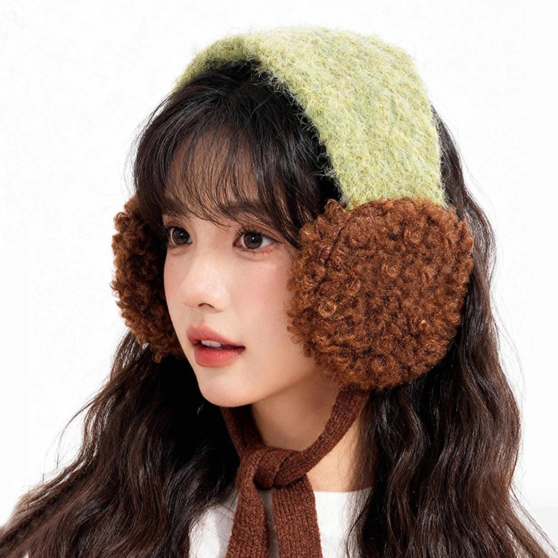 gradle 컬러풀 포인트 뽀글이 턱 끈 귀마개 귀도리 겨울 여성 방한귀마개 19,800원