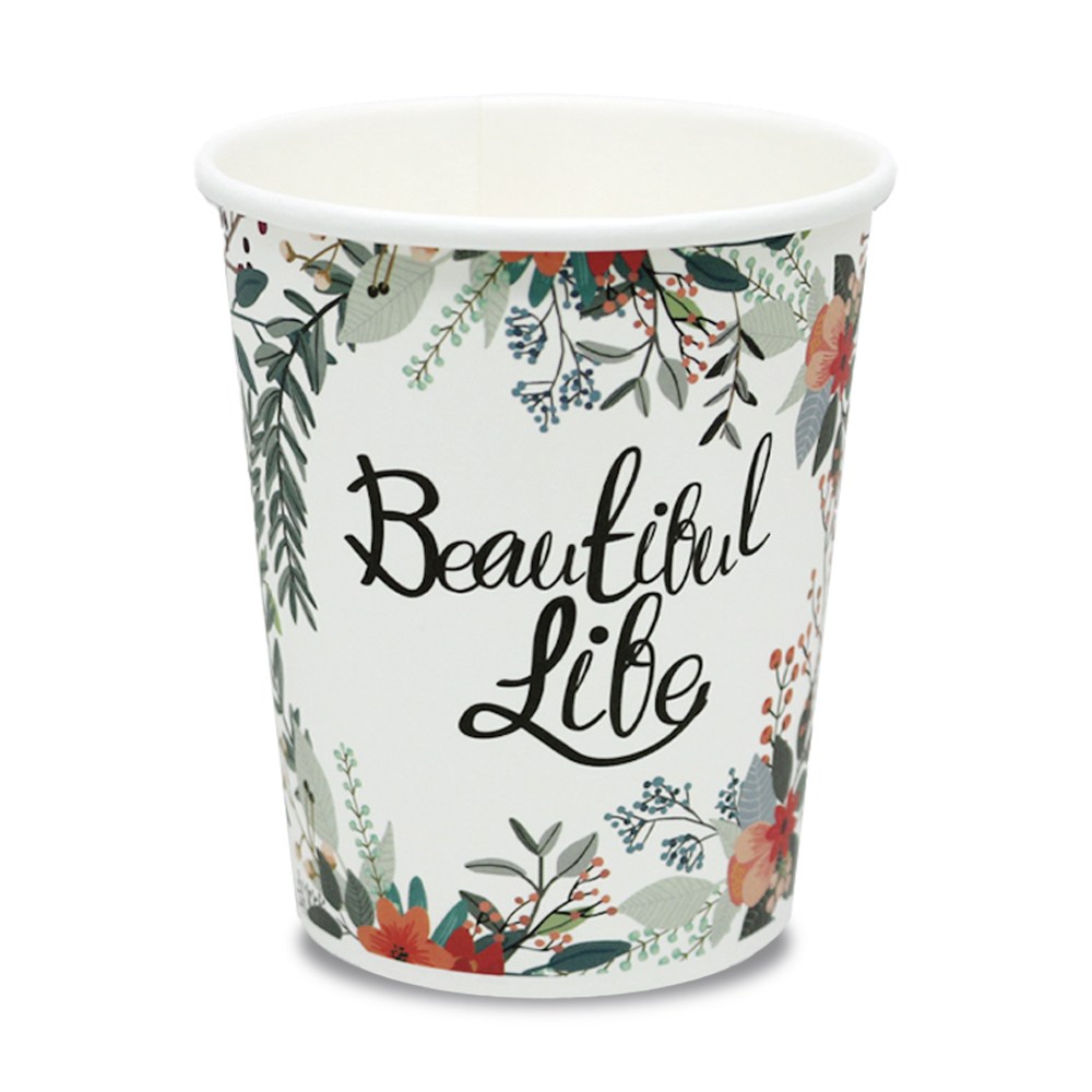 일포상회 천연펄프 플라워 종이컵 10온스(340ml), 1개, 1000개 68,000원
