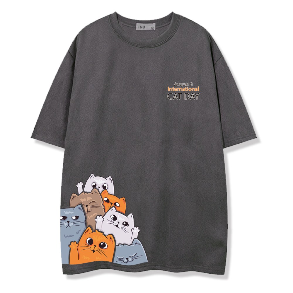 일루소 세븐냥이 피그먼트 오버핏 반팔티 25,800원