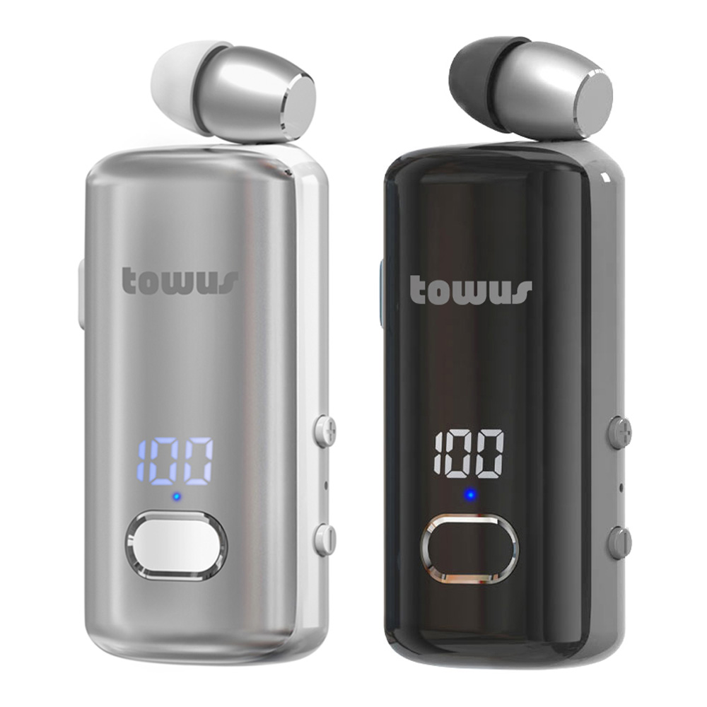 토어스 TOWUS B90C 핸즈프리 원터치 집게형 클립형 멀티페어링 C타입 블루투스 무선 이어폰, 실버 32,900원