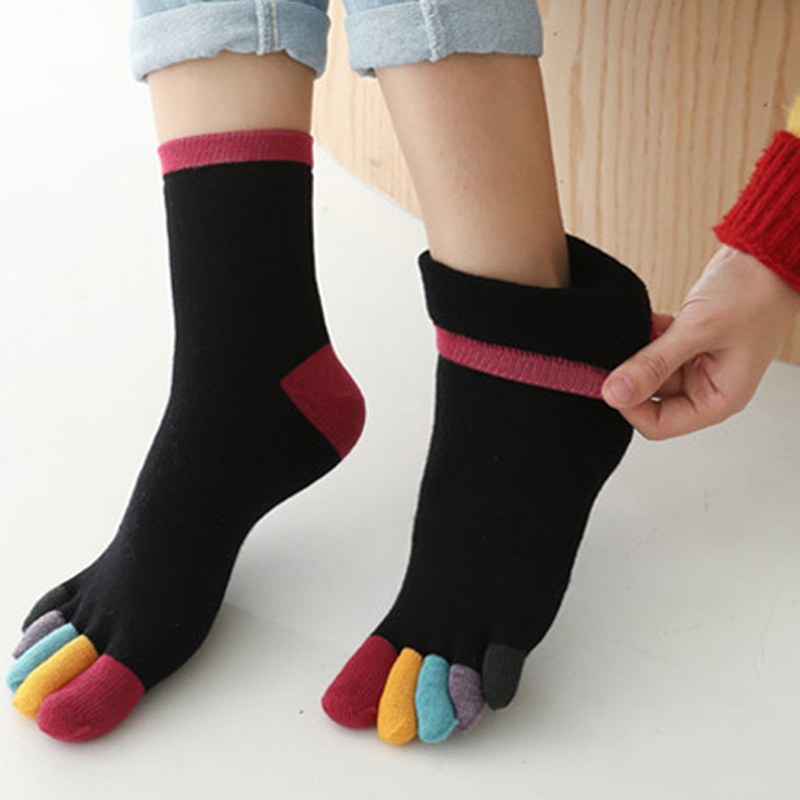 여성발가락양말 운동 겨울 두꺼운 면 파일 중목 발가락양말 4켤레세트 19,900원