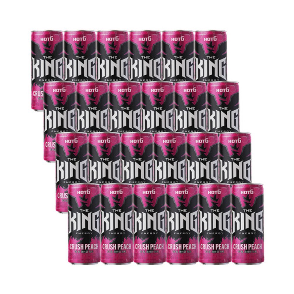 핫식스 더킹 퍼플 그레이프 & 크러쉬 피치 에너지음료, 355ml, 24개입 26,210원