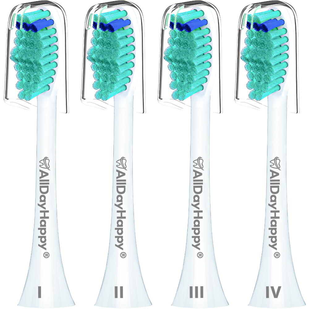 올데이해피 필립스 호환용 전동 칫솔모 4p + 안전뚜껑 4p 세트, HX6014P, 1세트 7,000원