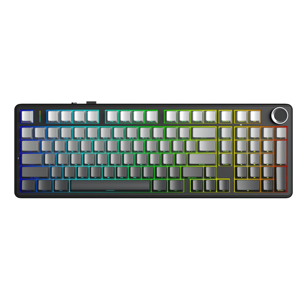 AULA 독거미 유무선 블루투스 기계식 키보드, Shallow Black, F99 Pro, 님버스 V3축 71,000원