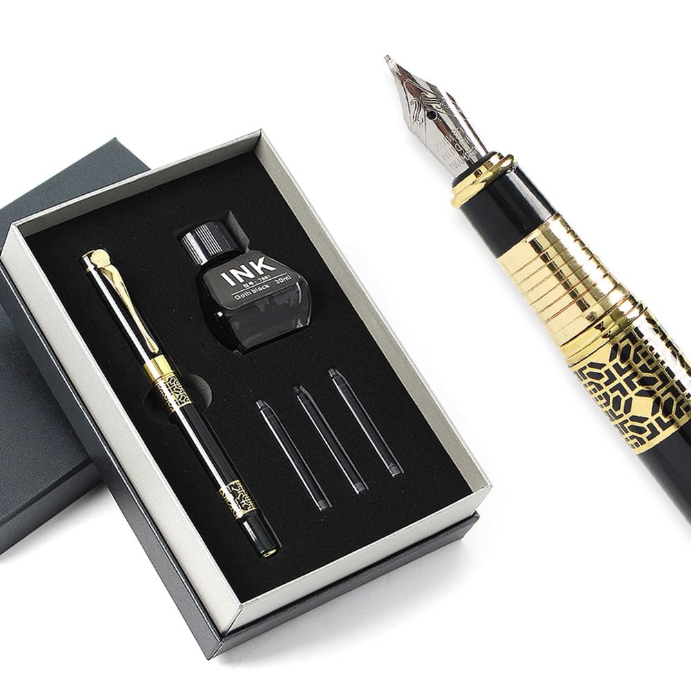 삶의향기시그니처 만년필선물 3종세트 병잉크 리필만년필 블랙 크라피 펜 만년필 카트리지 선물 입문용 캘리 dew+152PF 19,270원