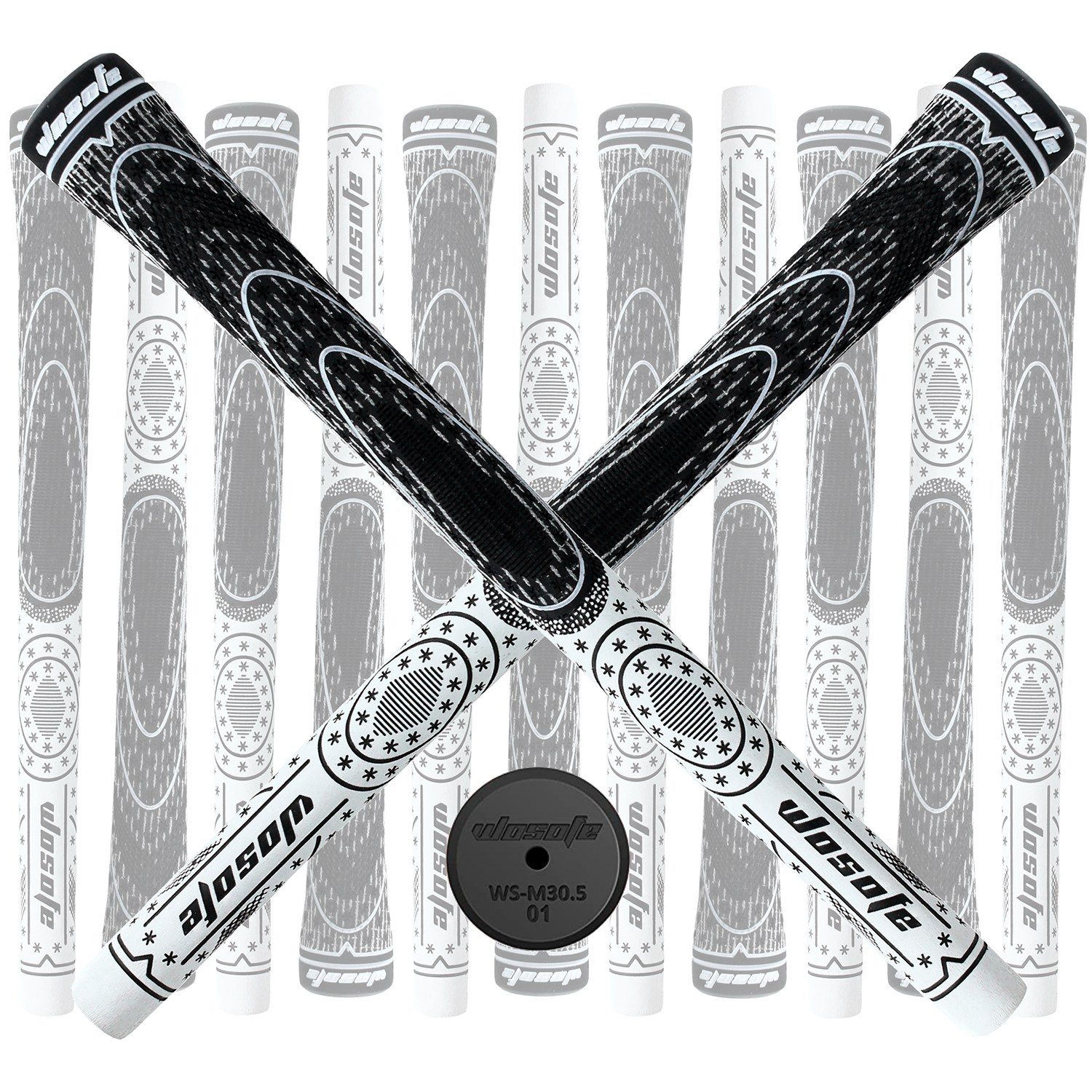 우소프 스타 멀티컴파운드 MCC 실그립 반실 골프 채 남성 그립 10개묶음, 화이트 10개 89,900원