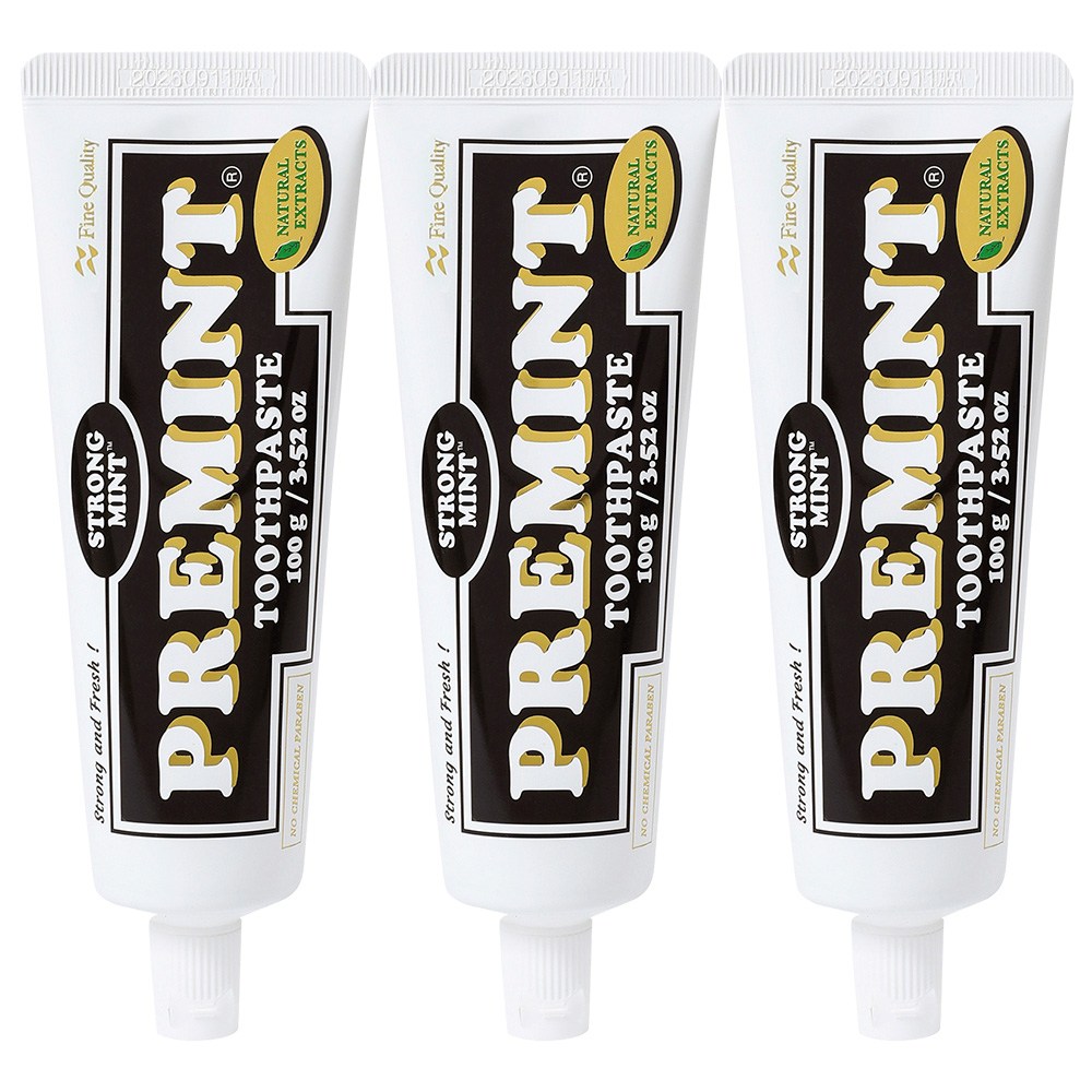 PREMINT 프레민트 스트롱민트 치약, 3개, 100g 30,000원