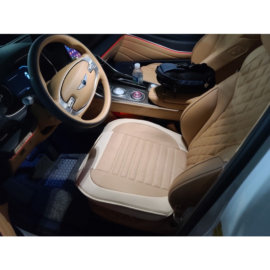 리버폭스 차량용 마방석 사계절 통풍 열선 가능한 시트이염 방지커버, 베이지, 1개 19,800원