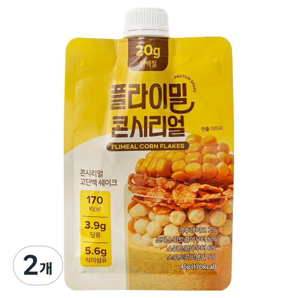 플라이밀 단백질 쉐이크 파우치 콘시리얼 7p 43,000원