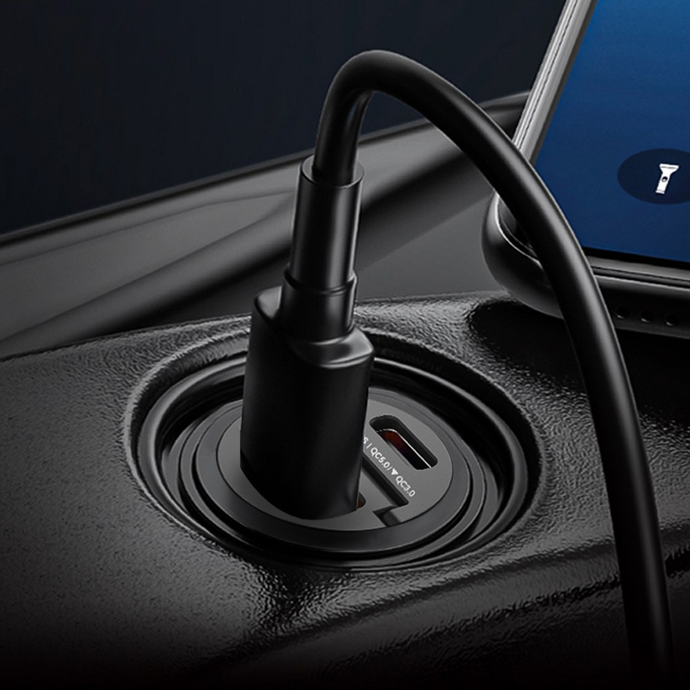 비잽 45W 초고속충전2.0 차량용 시거잭 충전기 듀얼초미니매립형 PD PPS QC5.0, 단일상품 11,900원