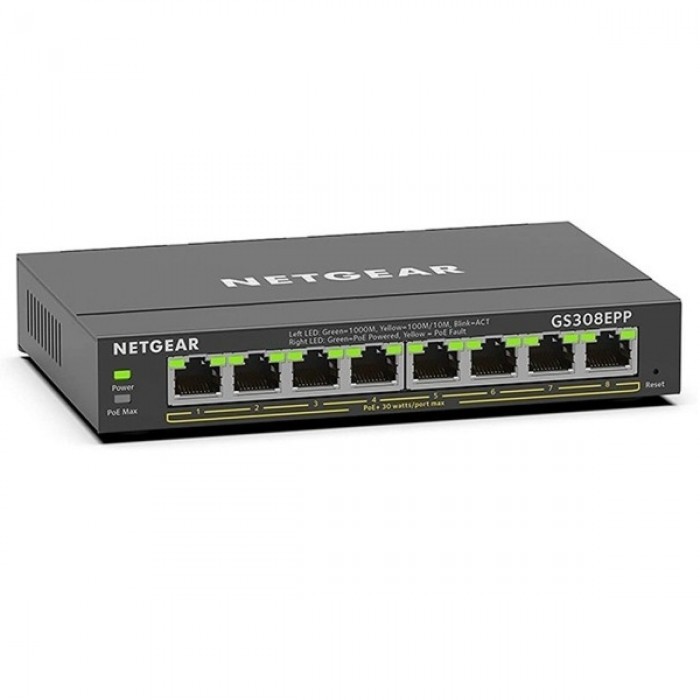 넷기어 GS308EPP PoE+ 8포트 스위치허브 123W 280,500원