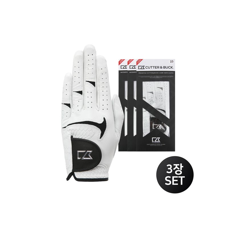 커터앤벅 공용 양피 골프장갑 3장 1세트 - CBU3AGV311, 현재가 25,120원