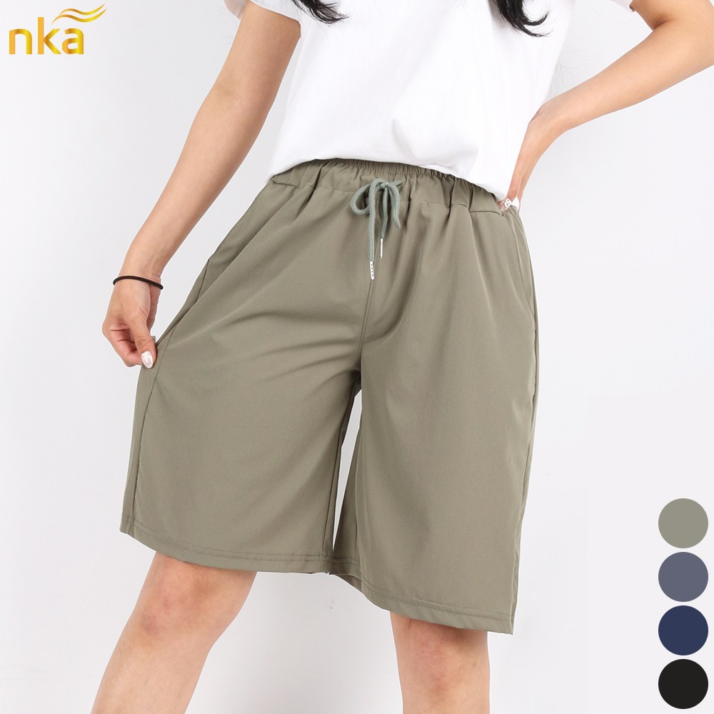 엔케이아울렛 [1+1]B-여성냉감5부반바지 여자 시원한 여름용 편한 밴딩 고무줄 바지 20,800원