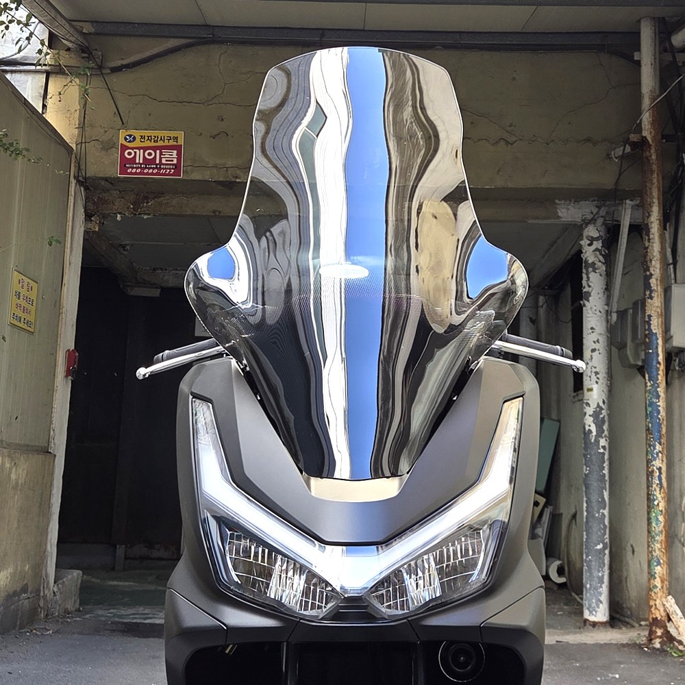 오토티엔 혼다 pcx125 2025년-26년 튜닝 76cm 미들 윈드스크린+엔진오일+첨가제, 1개 75,000원