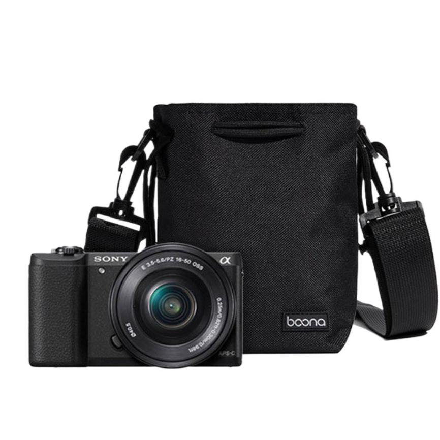 부나 파우치 여행용 인텔리 카메라 가방 스몰 100 x 165 x 100 mm, 34 블랙, 1개 14,550원