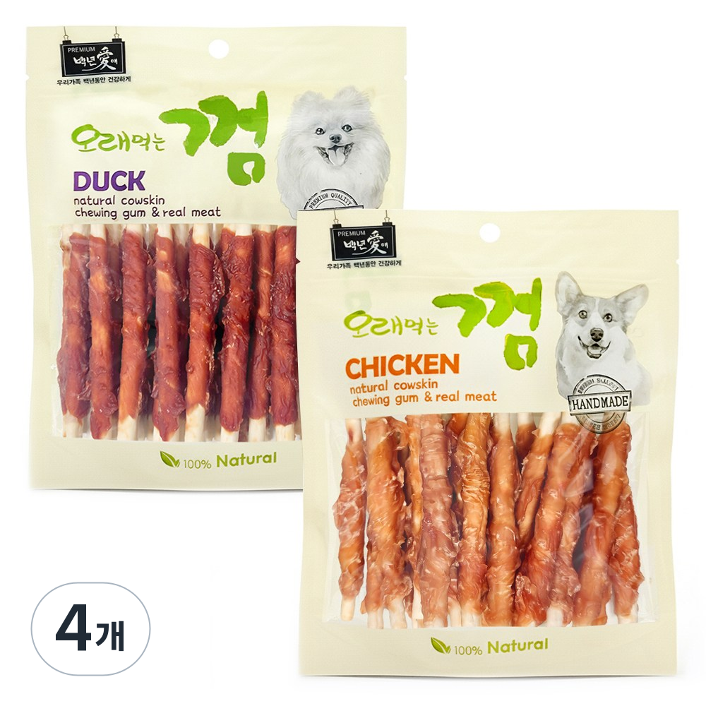 백년애 고기가 2배 이상 말린 오래먹는 강아지껌 27,800원