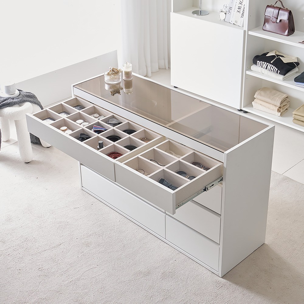 나무뜰 레노 1200 드레스룸 아일랜드 서랍장 SWL173C 서랍/수납장>>서랍장 208,950원